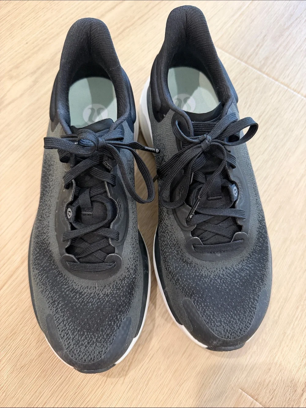 lululemon athletica Black and White Women's Running Sneakers